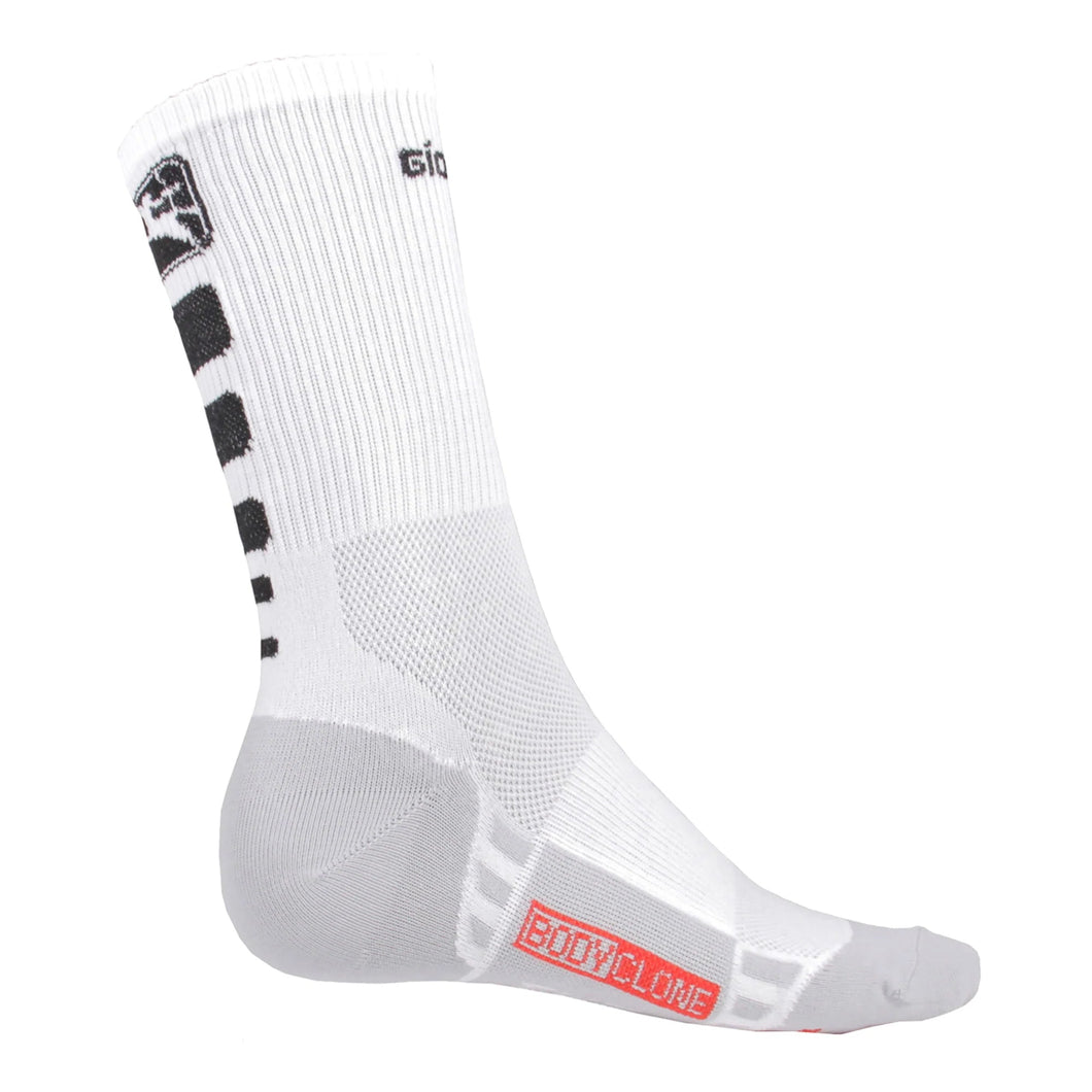 Giordana FR-C Socks - Tall Cuff - White/Black