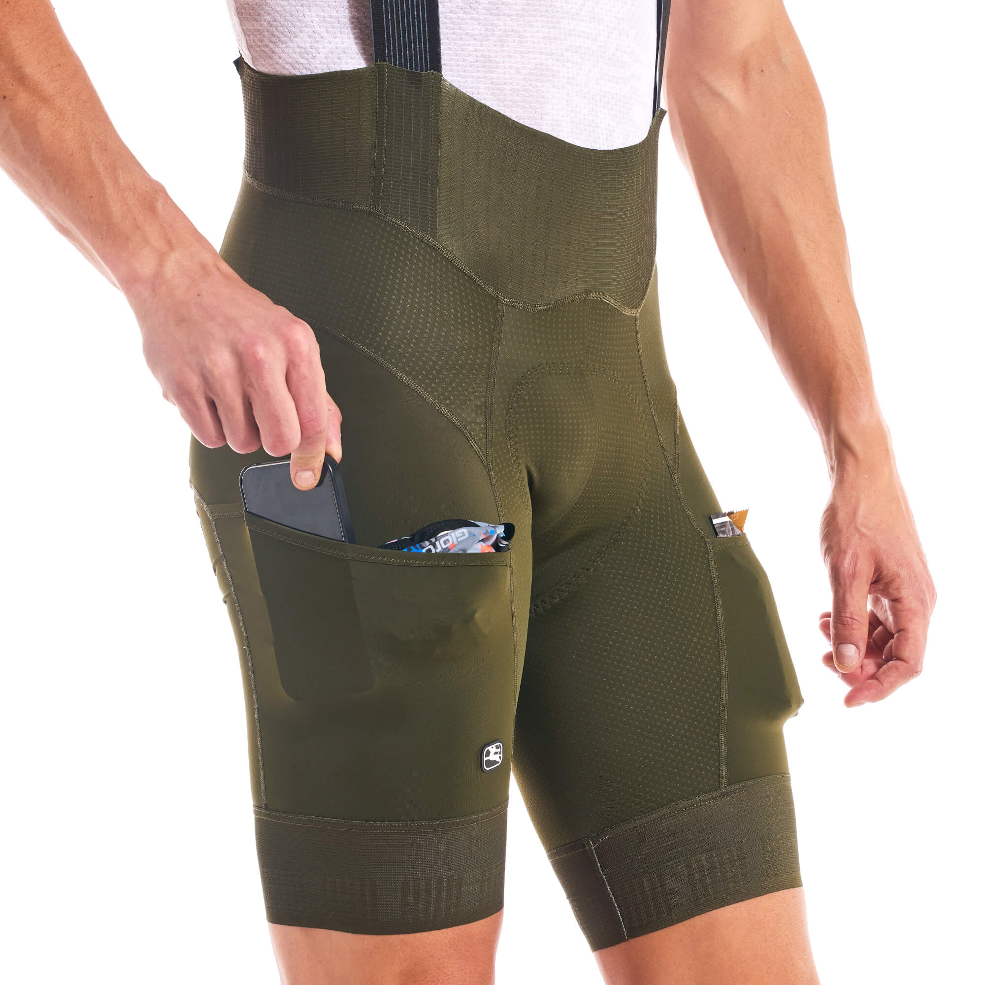 Giordana Mens FR C Pro Cargo Bib Short Olive Green